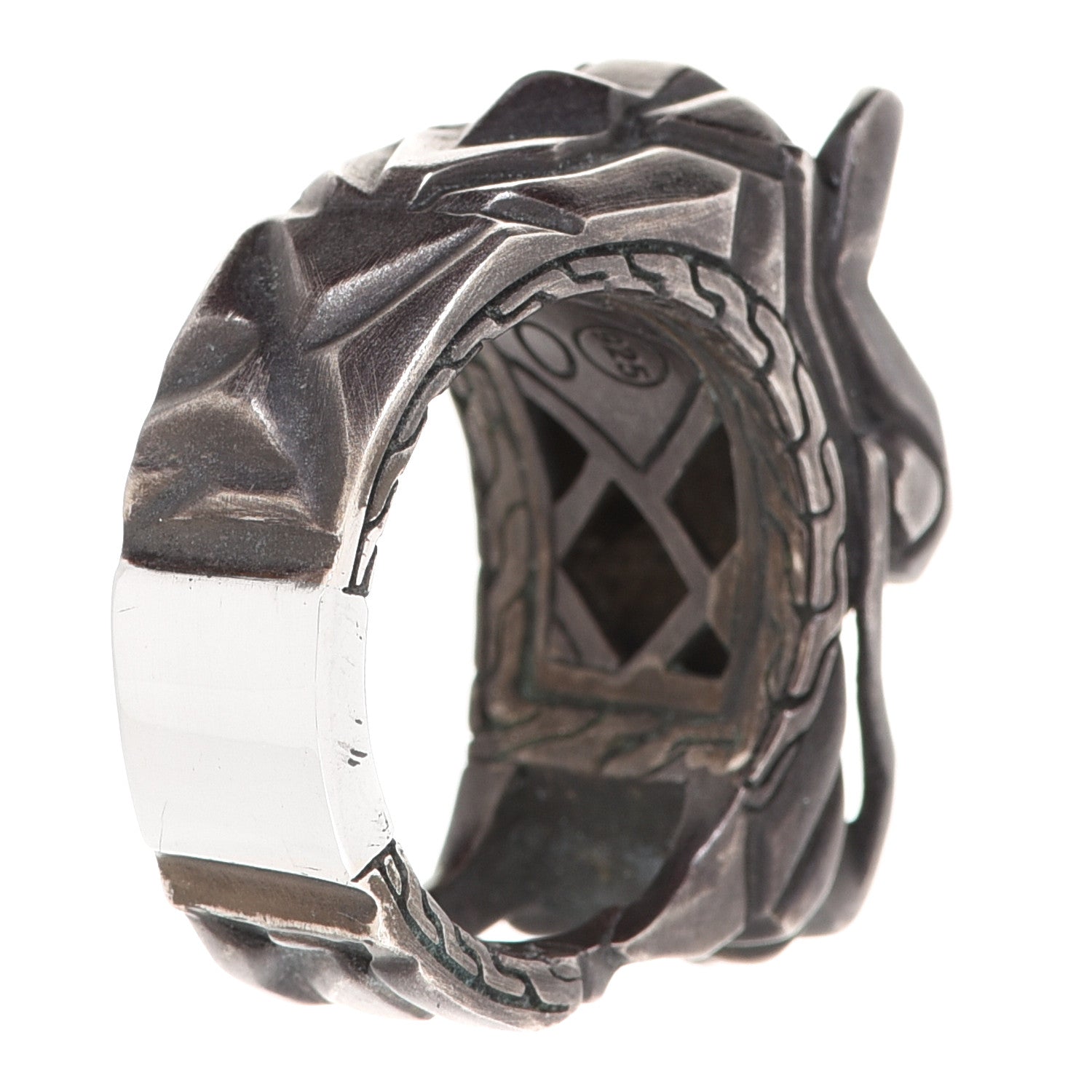 John Hardy Blackened Sterling Silver Naga Dragon Head Ring 65 11 5 of 7