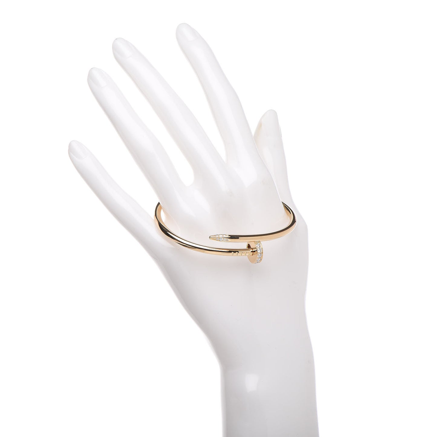 18K Yellow Gold Diamond Juste Un Clou Bracelet 17