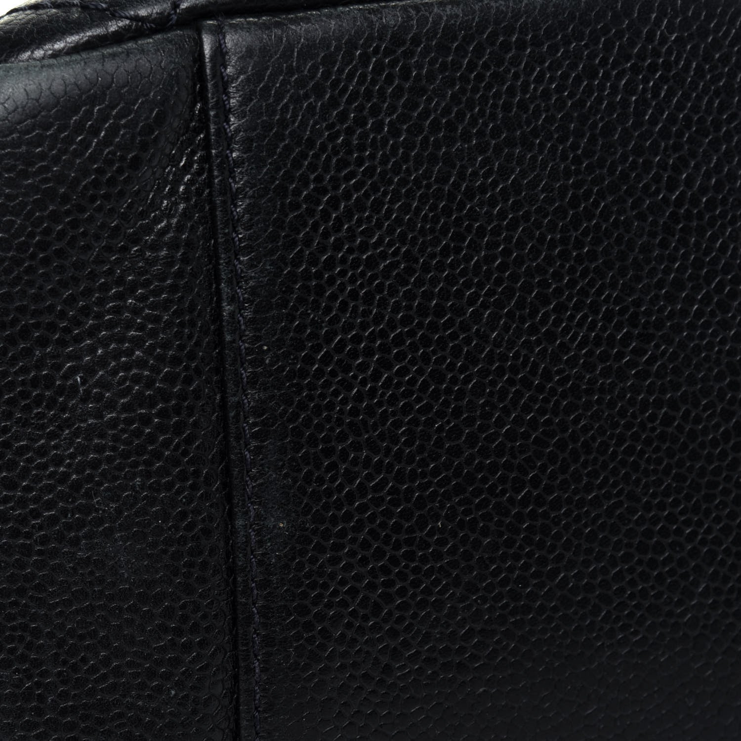 Chanel Caviar Quilted Grand Shopping Tote GST Navy Blue 19 of 25