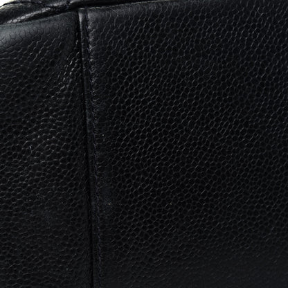 Chanel Caviar Quilted Grand Shopping Tote GST Navy Blue 19 of 25