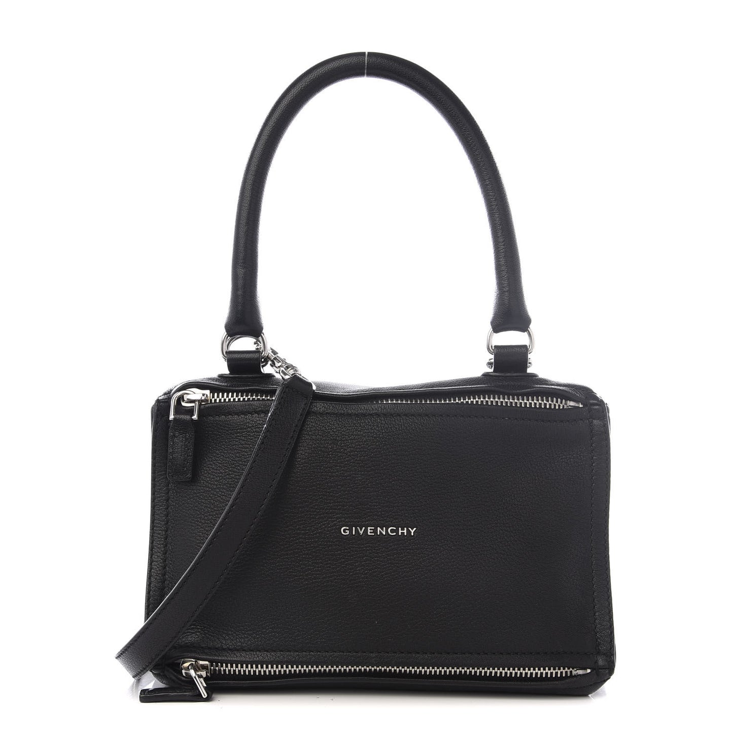 Sugar Goatskin Small Pandora Black