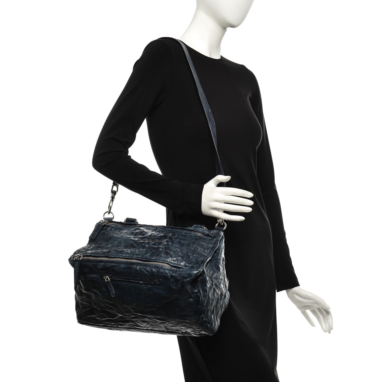 Givenchy Tumbled Sheepskin Medium Pandora Night Blue 2 of 7