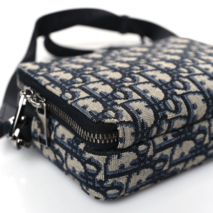 Christian Dior Oblique Pouch Beige Black 9 of 10