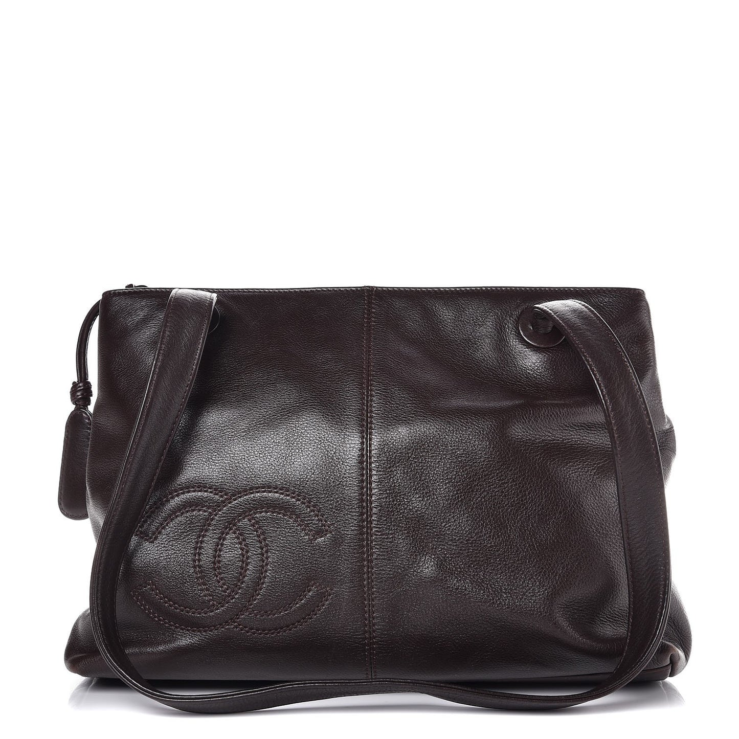 Lambskin CC Tote Brown