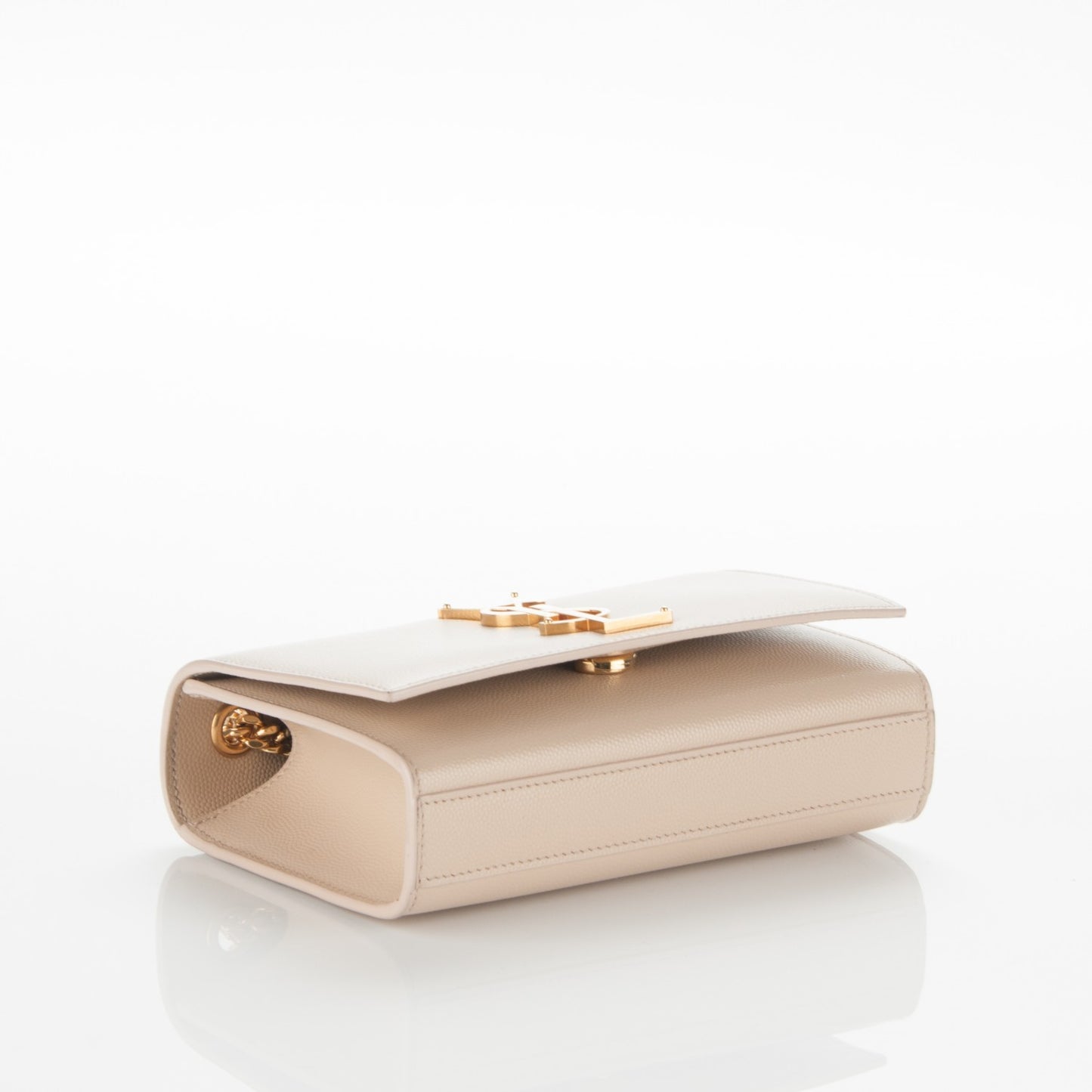 Grain De Poudre Small Monogram Kate Satchel Nude Powder