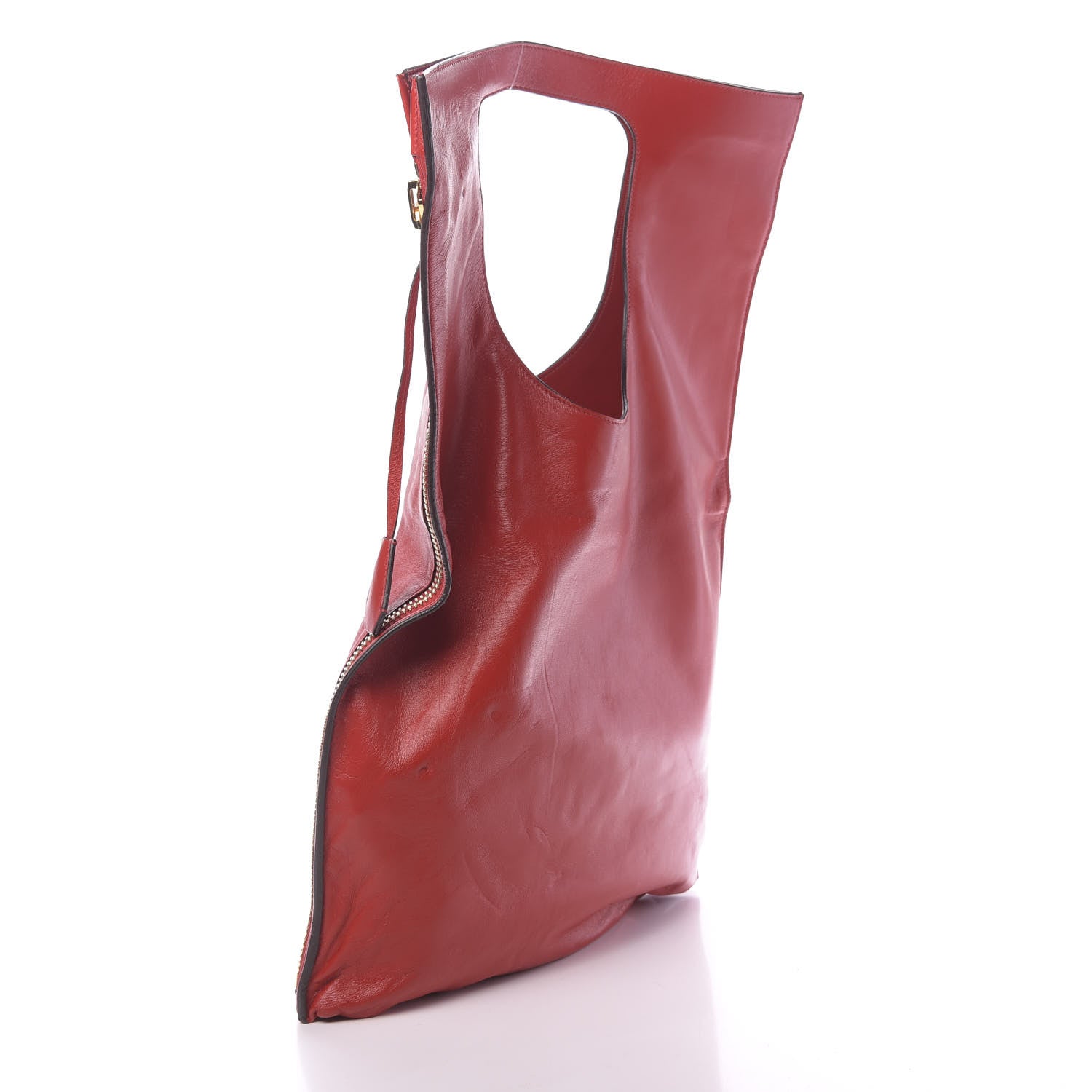 Tom Ford Ramskin Small Alix Padlock Zip Shoulder Bag Dark Orange 4 of 13