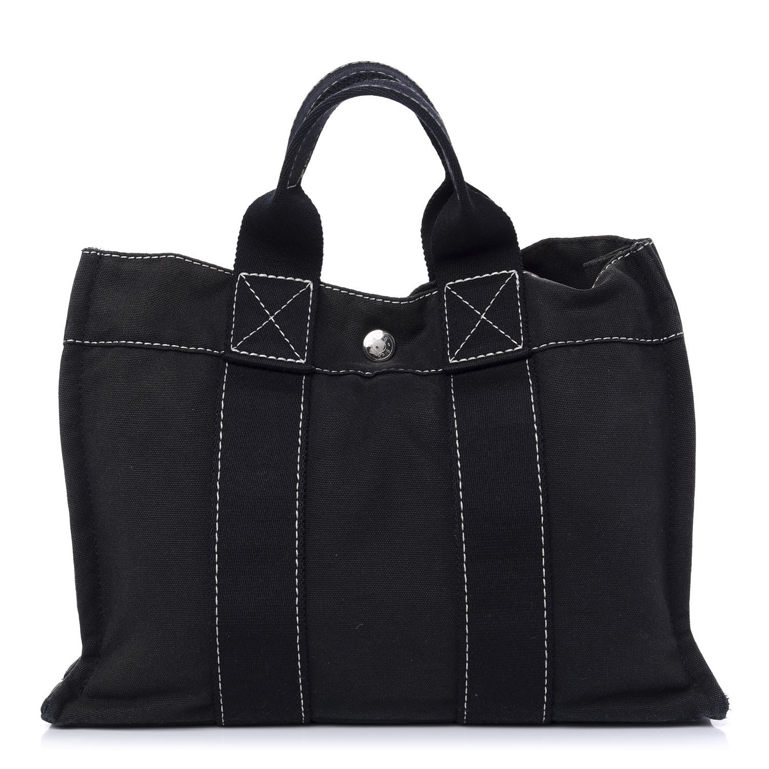 Hermes Canvas Fourre Tout PM Black 1 of 8