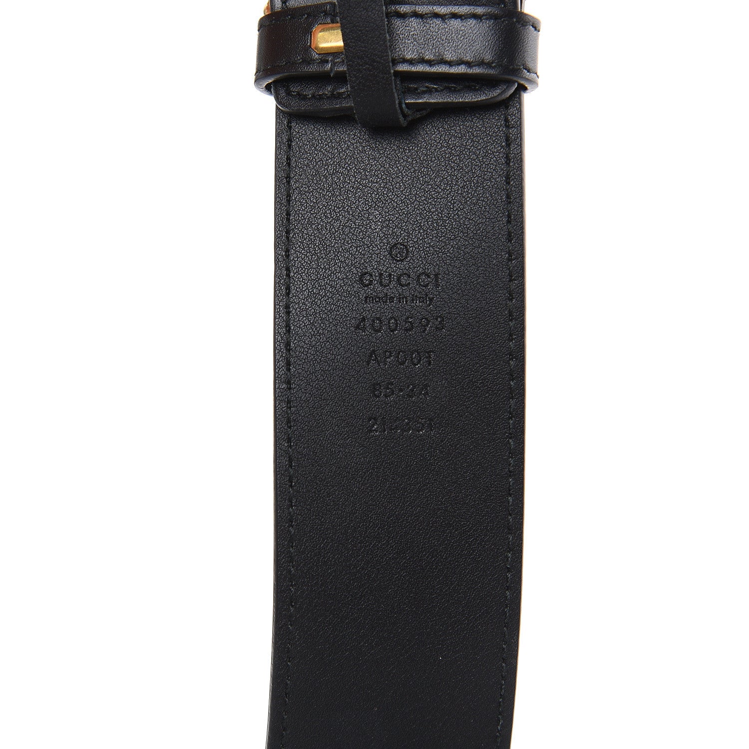 Gucci Calfskin Double G 40mm Belt 85 34 Black 5 of 6