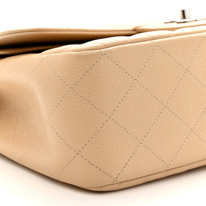Chanel Caviar Quilted Jumbo Double Flap Light Beige 9 of 12