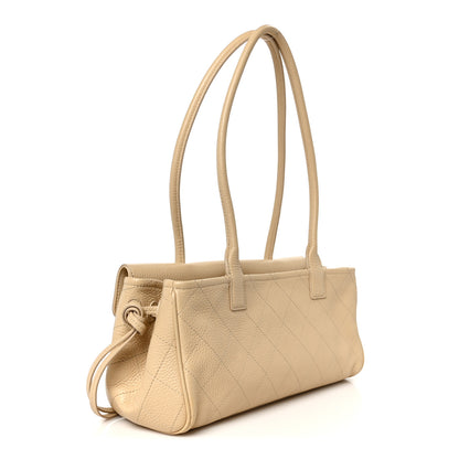 Chanel Grained Calfskin Stitched Urban Essentials Small Shopping Bag Beige 3 of 11