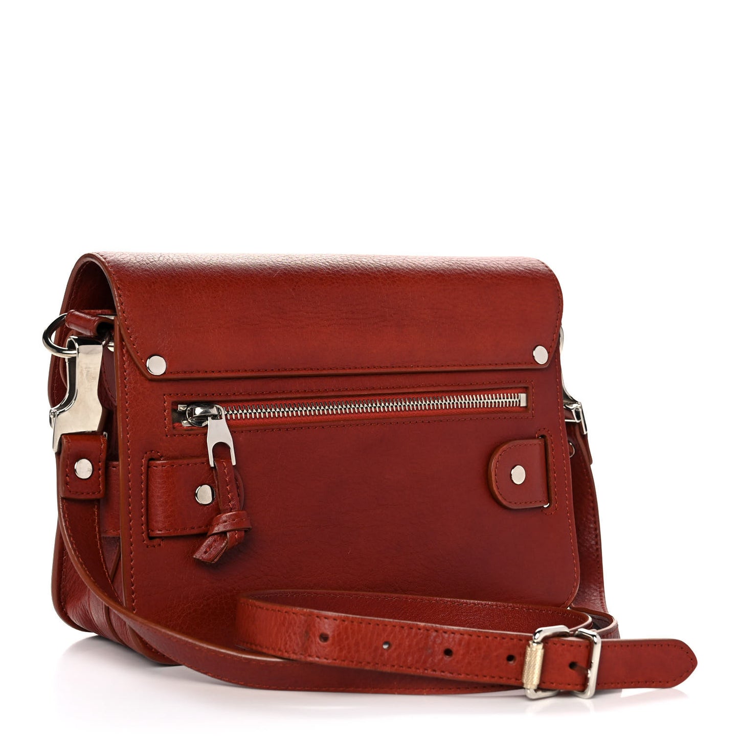 Calfskin Mini PS11 Classic Shoulder Bag Saddle