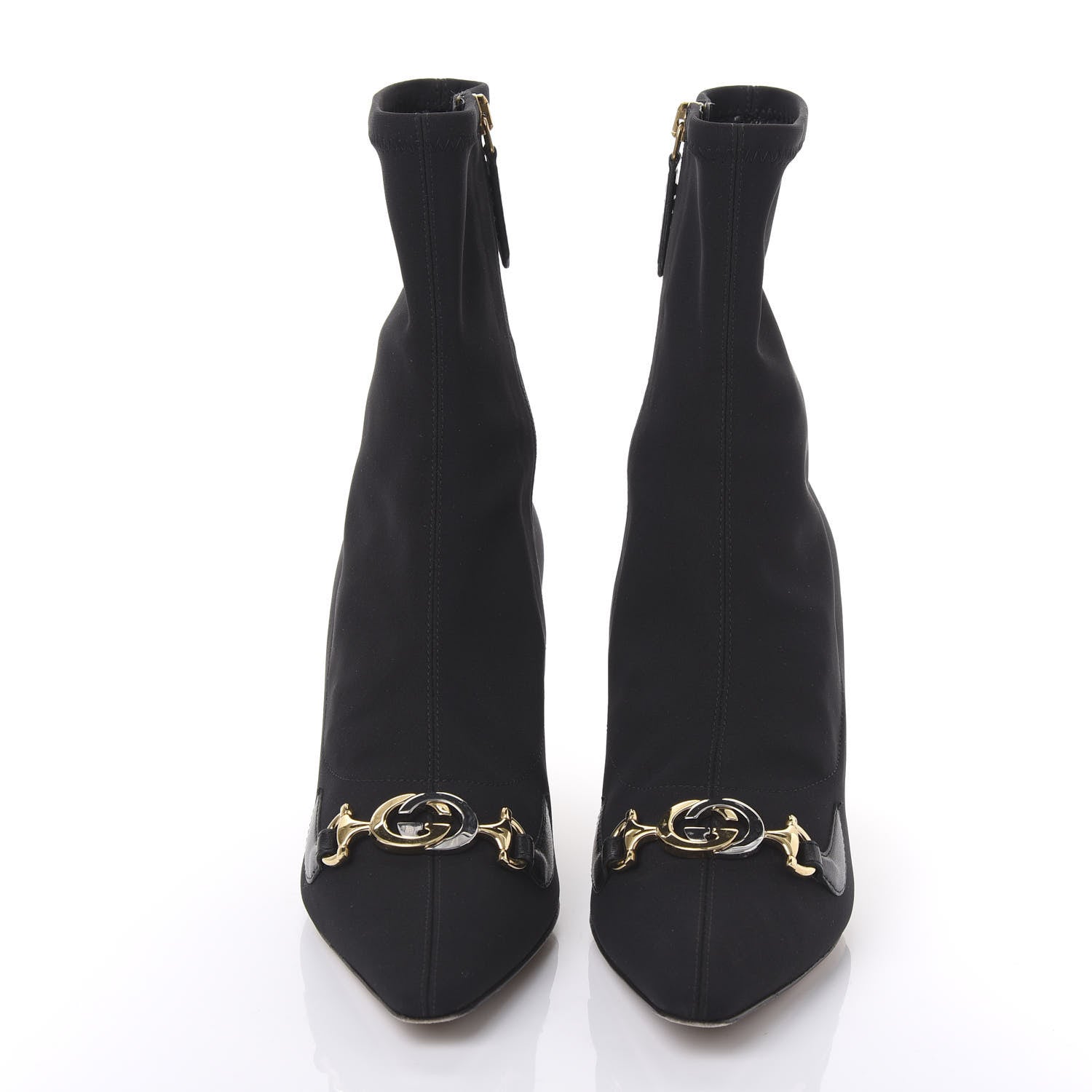 Gucci Stretch Fabric Calfskin Zumi Sock Boots 38 Black 2 of 8