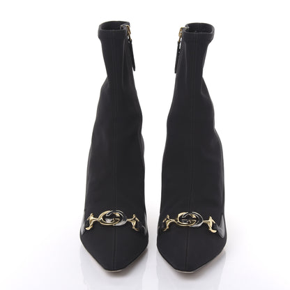 Gucci Stretch Fabric Calfskin Zumi Sock Boots 38 Black 2 of 8