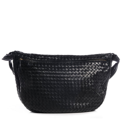 Bottega Veneta Vintage Nappa Intrecciato Shoulder Bag Nero Black 1 of 6