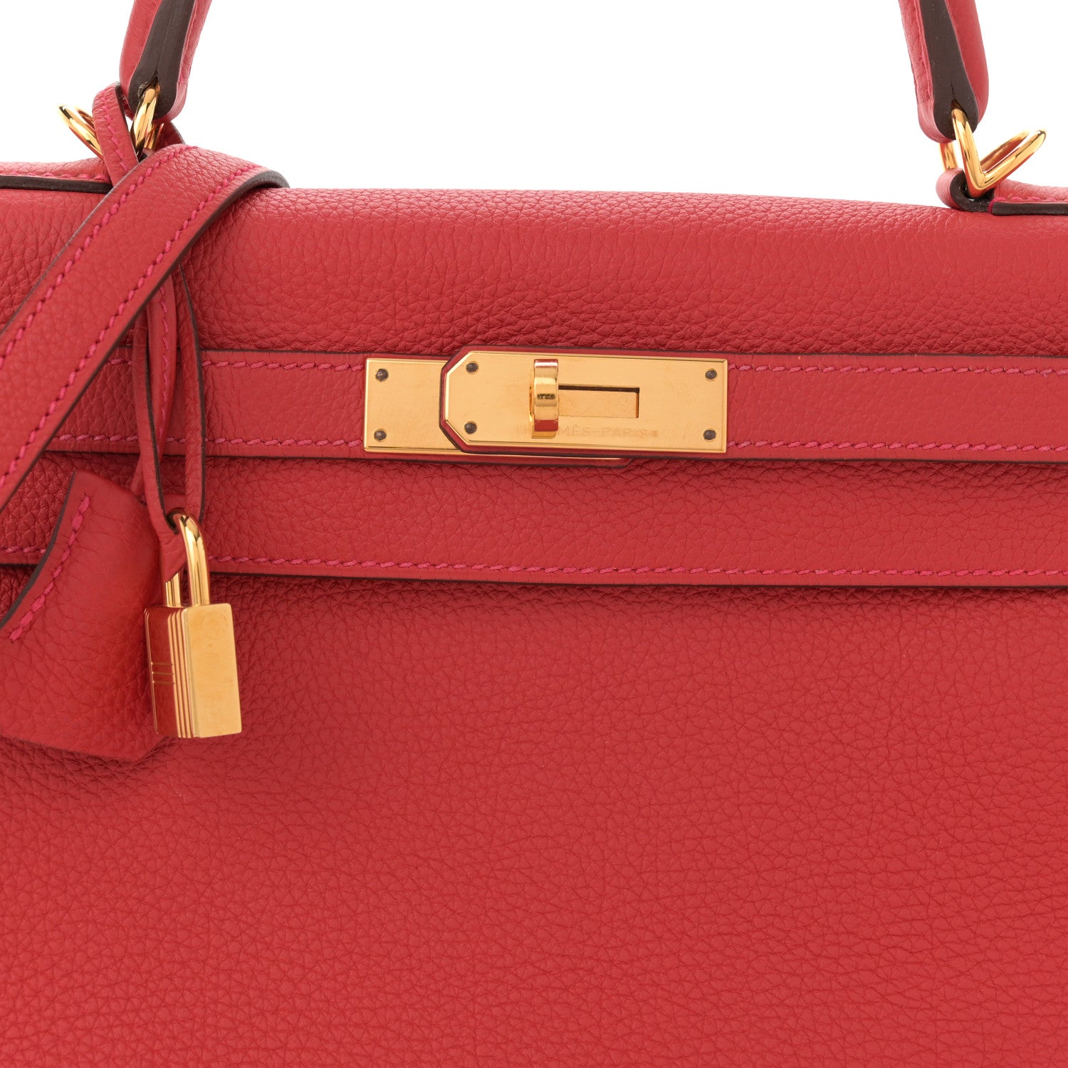 Hermes Togo Kelly Retourne 28 Rouge Casaque 8 of 13