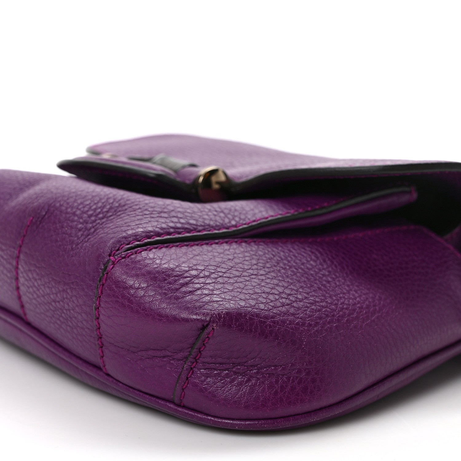 Gucci Calfskin Small Nouveau Fringe Shoulder Bag Purple 8 of 8