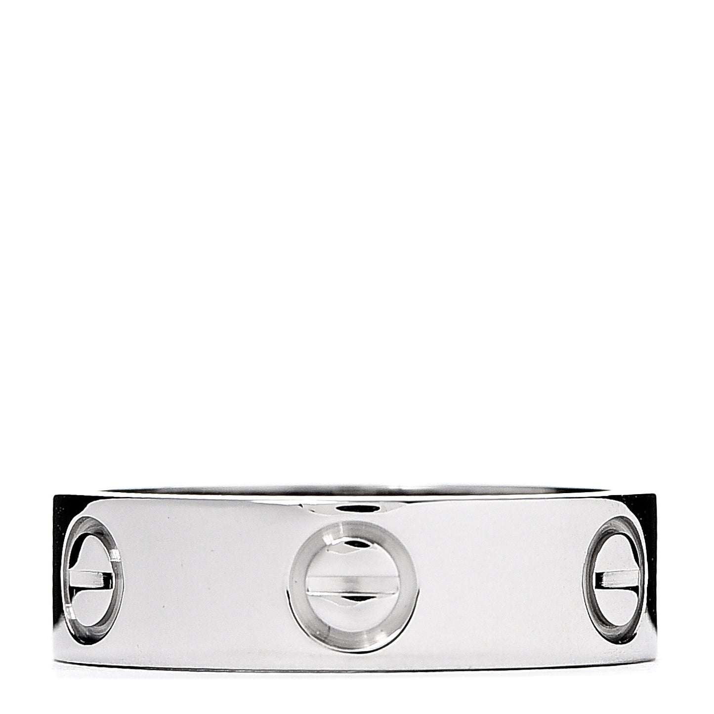 18K White Gold 5.5mm LOVE Ring 52 6