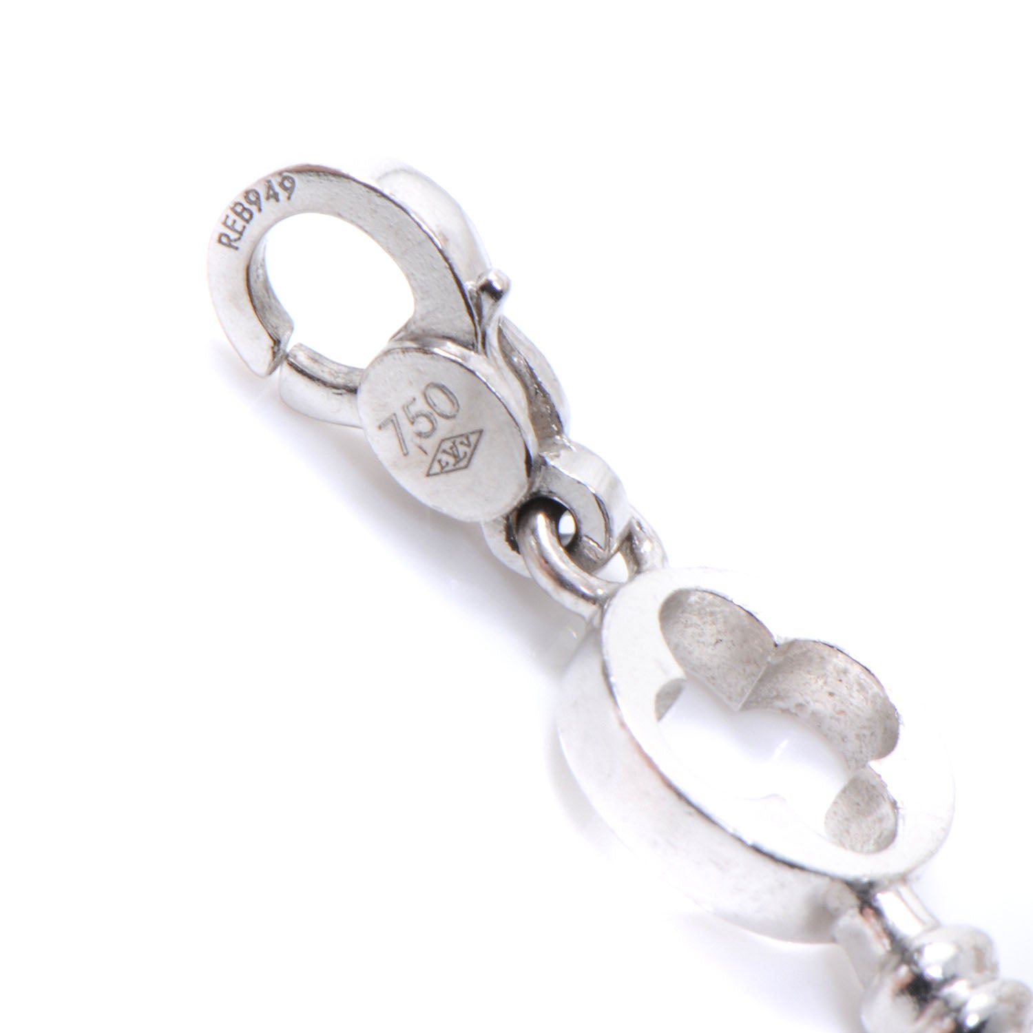 Louis Vuitton 18k White Gold Key Charm 3 of 3