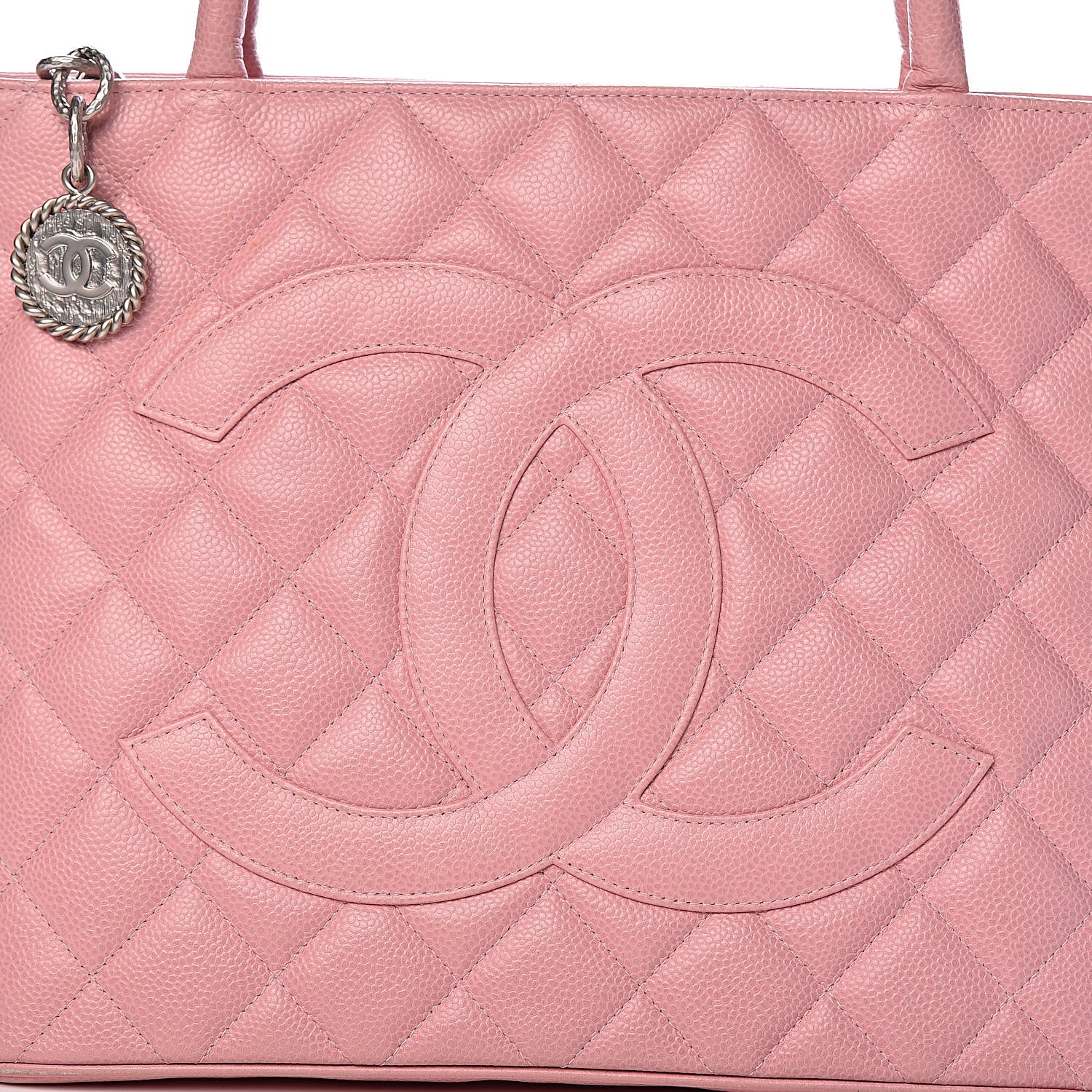 Chanel Caviar Quilted Medallion Tote Light Pink 16 of 16