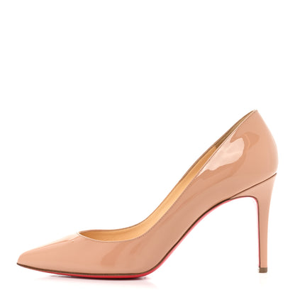 Christian Louboutin Patent Pigalle Follies 85 Pumps 40 Nude 1 of 12