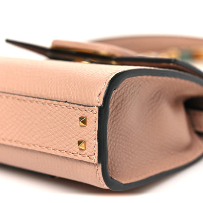 Valentino Garavani Calfskin Micro VSling Top Handle Bag Rose Cannelle 9 of 10