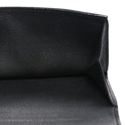 Louis Vuitton Calfskin LockMe II Compact Wallet Black 6 of 8