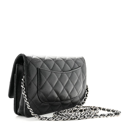 Chanel Caviar Quilted Wallet on Chain WOC Black 3 of 11