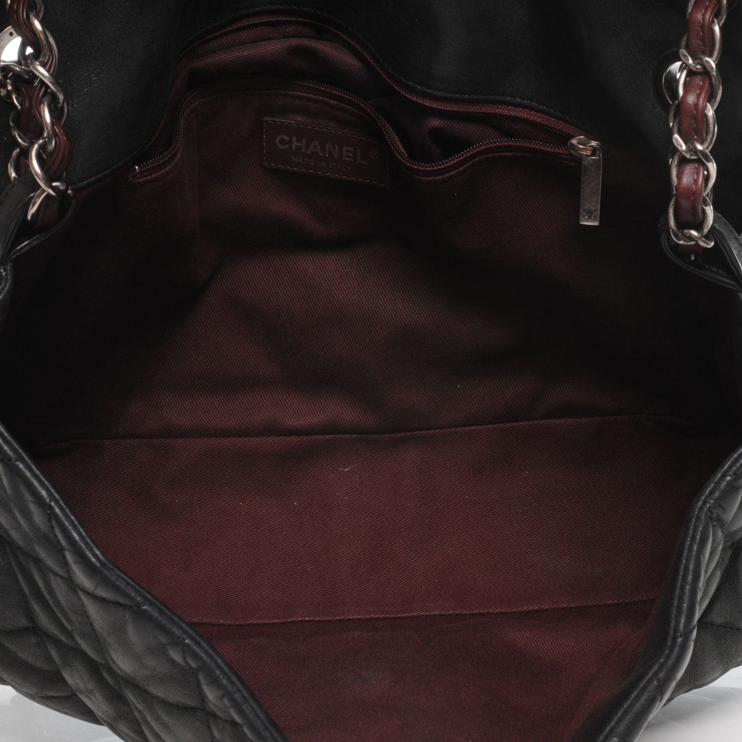 Iridescent Calfskin In The Mix Jumbo Flap Black