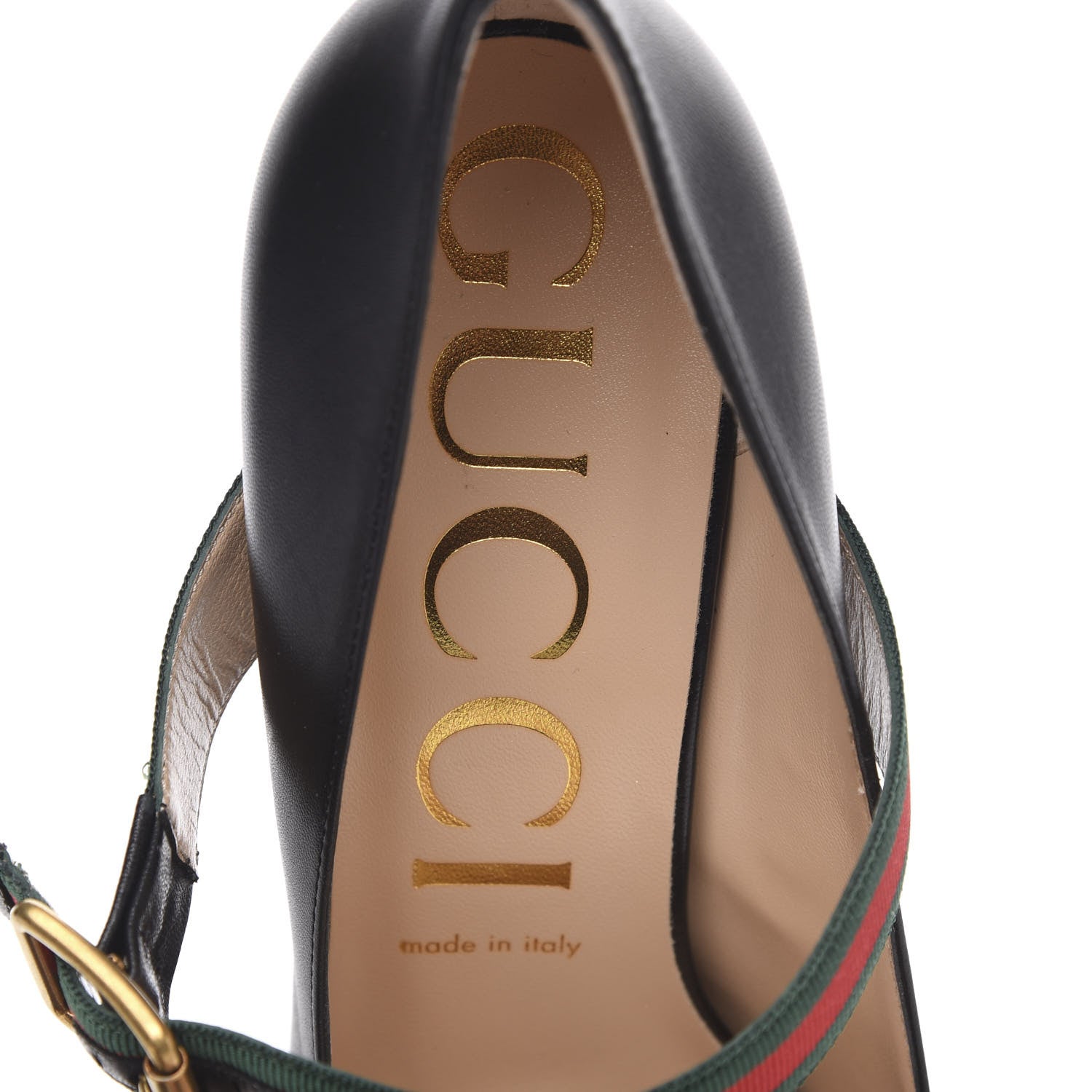 Gucci Malaga Kid Sylvie High Heel Pumps 40.5 Black 7 of 9