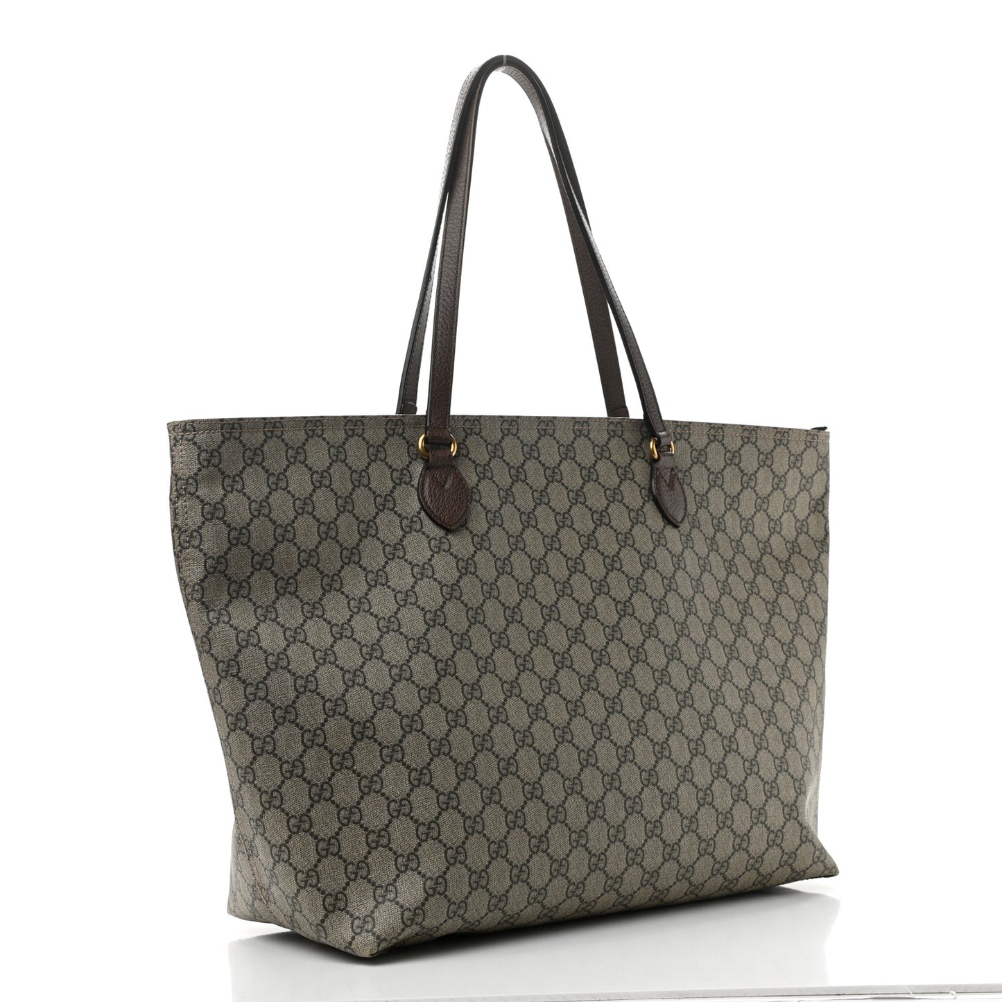 GG Supreme Monogram Medium Ophidia Shopping Tote Ebony