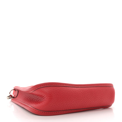 Hermes Taurillon Clemence Evelyne TPM Rouge Casaque 4 of 12
