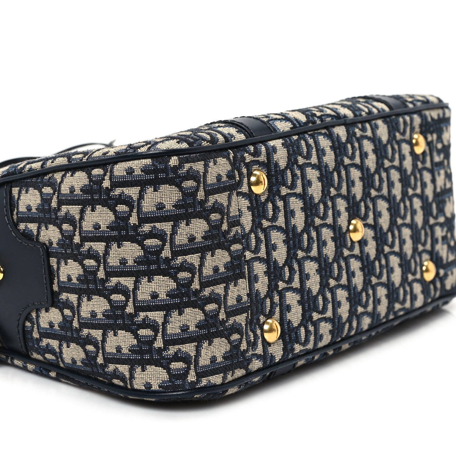 Christian Dior Oblique Large D-Vibe Bowling Bag Navy 9 of 10