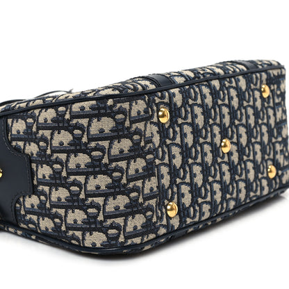 Christian Dior Oblique Large D-Vibe Bowling Bag Navy 9 of 10