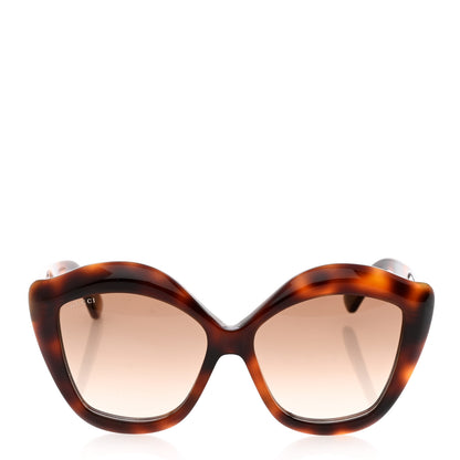 Gucci Cat Eye GG0117S Sunglasses Tortoise 2 of 8