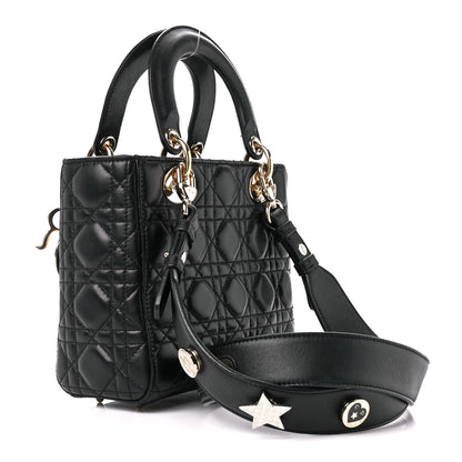 Christian Dior Lambskin Cannage Small Lucky Badges My Lady Dior Black 3 of 12