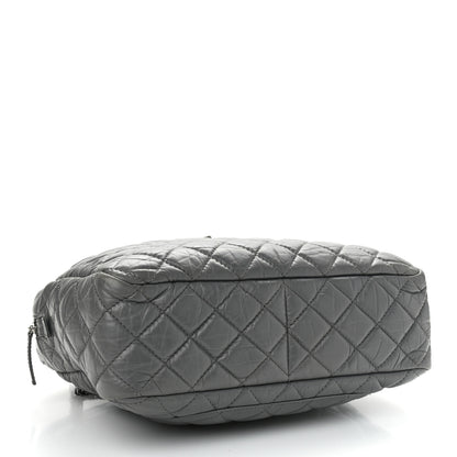 Chanel Aged Calfskin Quilted Large Reissue Camera Case Grey 4 of 11