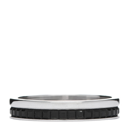 Boucheron 18K White Gold PVD Quatre Black Edition Wedding Band Ring 56 7.5 1 of 5