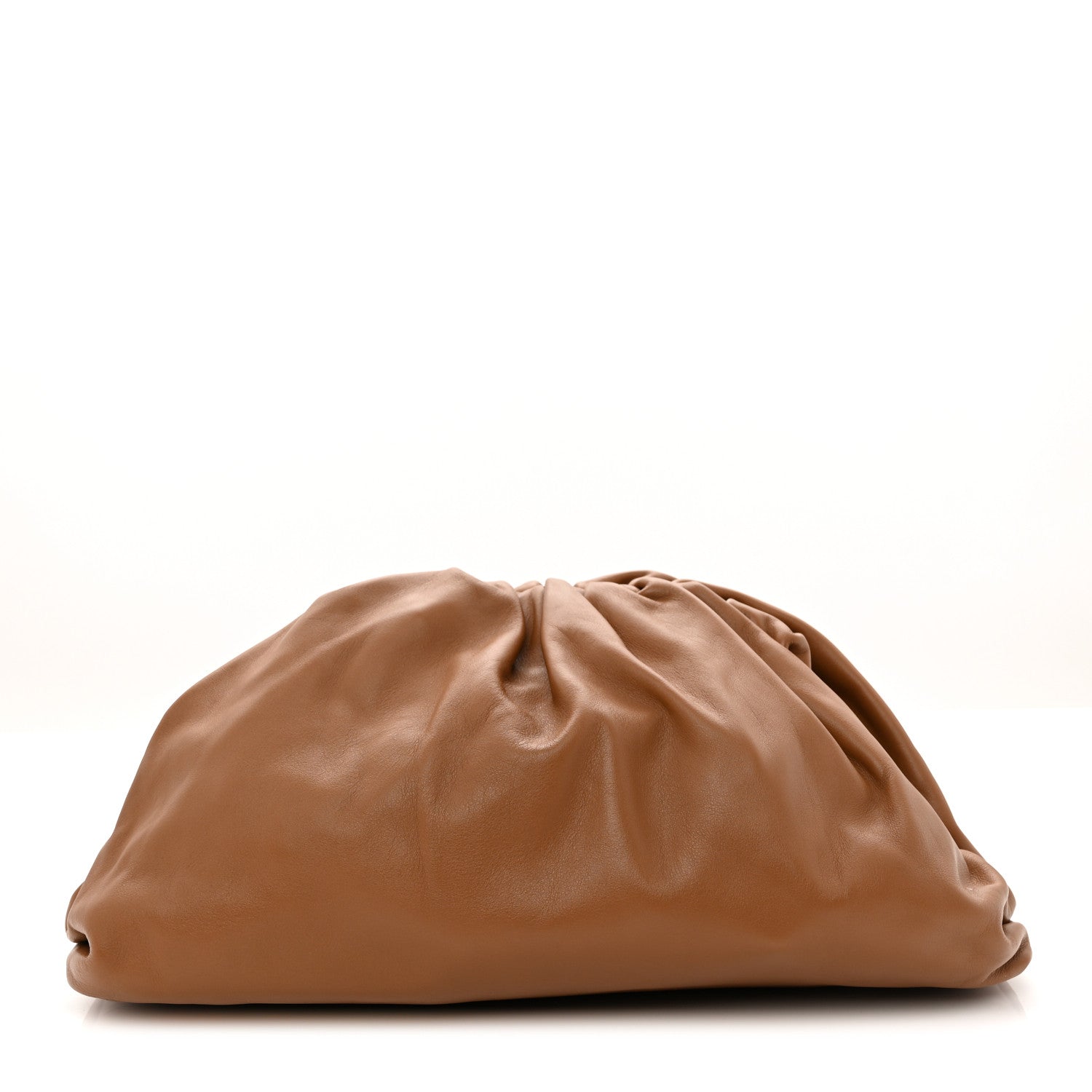 Bottega Veneta Smooth Butter Calf The Pouch Oversized Clutch Teak 1 of 7
