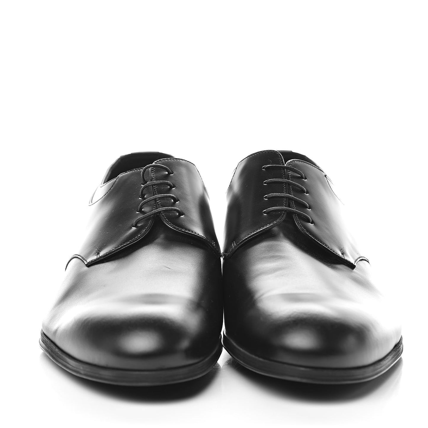 Lambskin Mens Derby Lace Up Shoes 8 Black