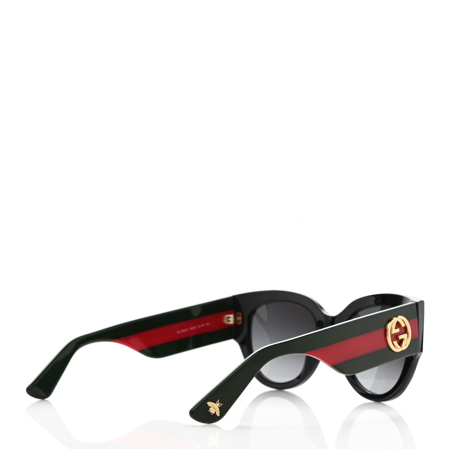 Gucci Acetate Oversized Rectangle Frame Web Sunglasses GG3864/S Black 3 of 7