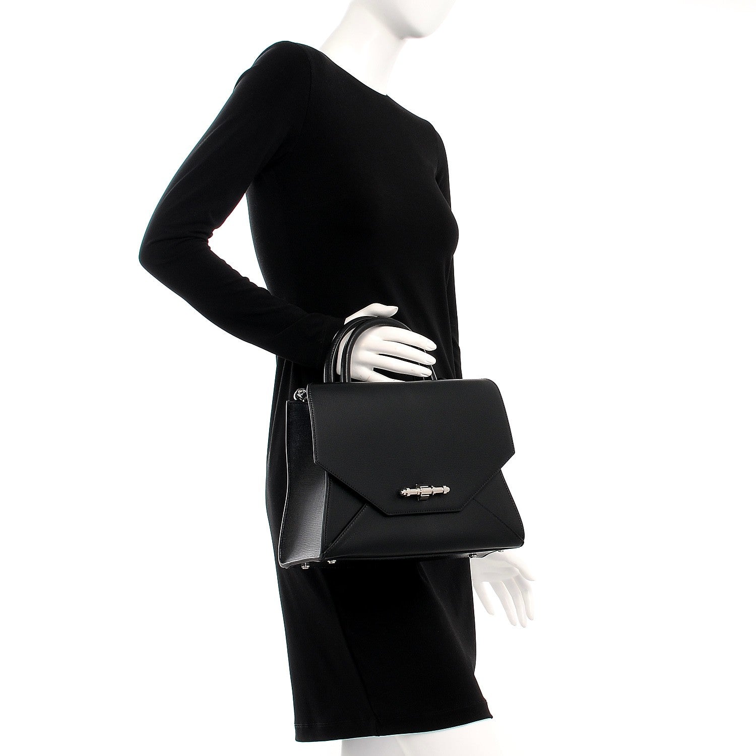 Givenchy Calfskin Small Obsedia Satchel Black 3 of 8