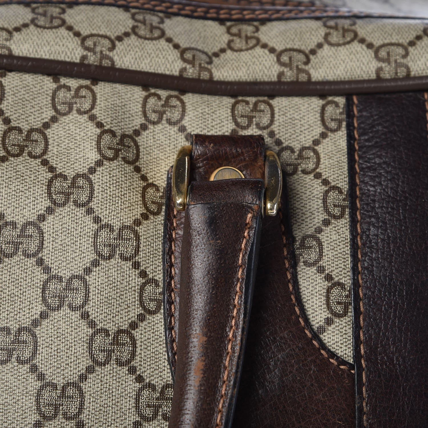 Gucci Monogram Joy Suitcase Luggage Brown 21 of 34