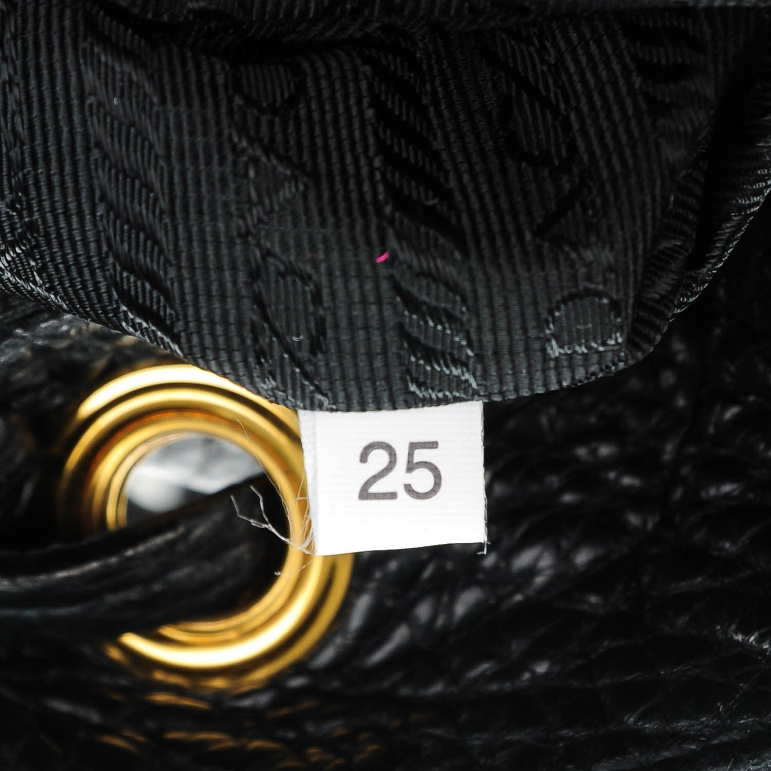 Prada Vitello Daino Drawstring Bucket Nero Black 7 of 7