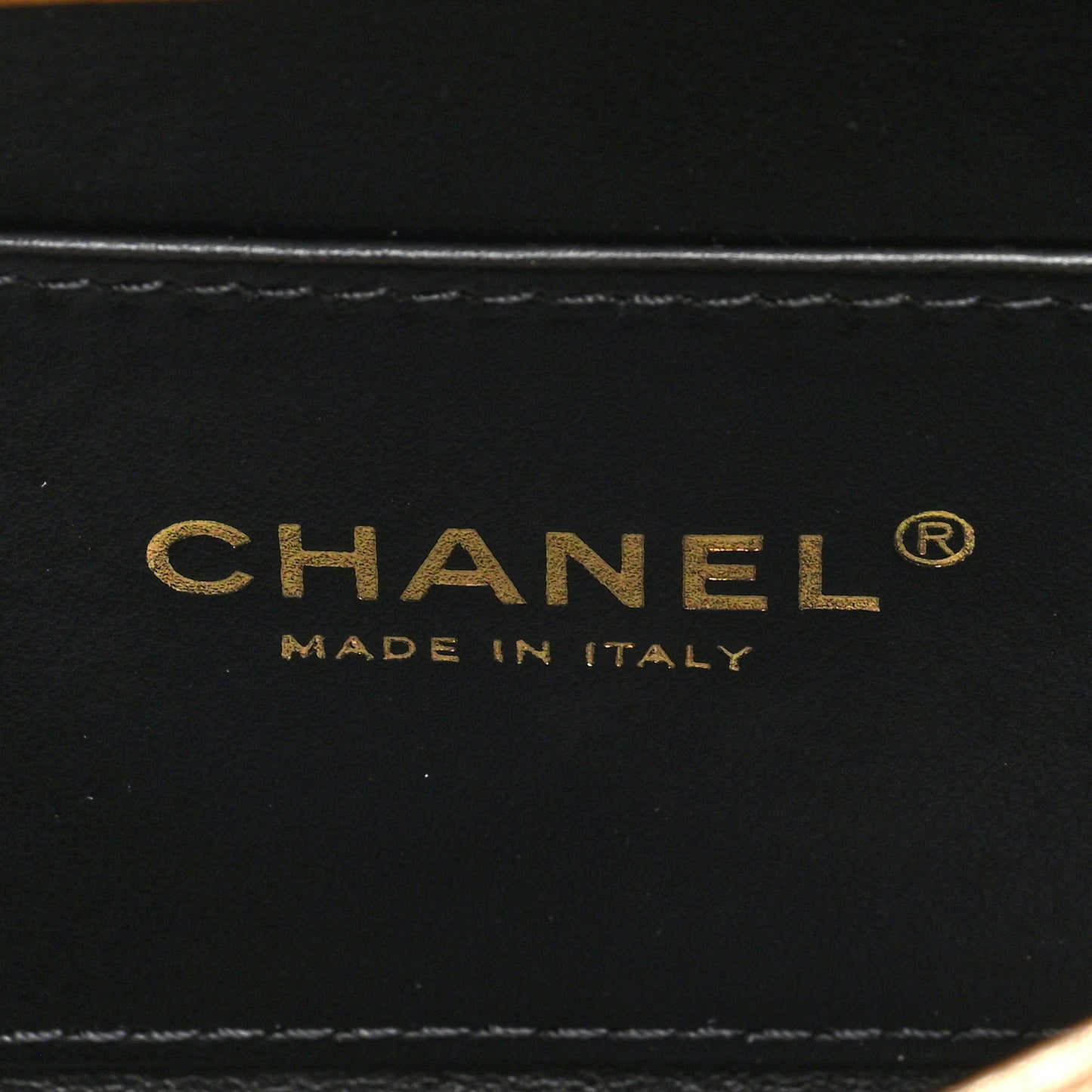 Metallic Lambskin Quilted Mini CC Crystal Logo Chain Flap Gold