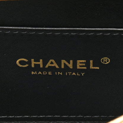 Chanel Metallic Lambskin Quilted Mini CC Crystal Logo Chain Flap Gold 6 of 10