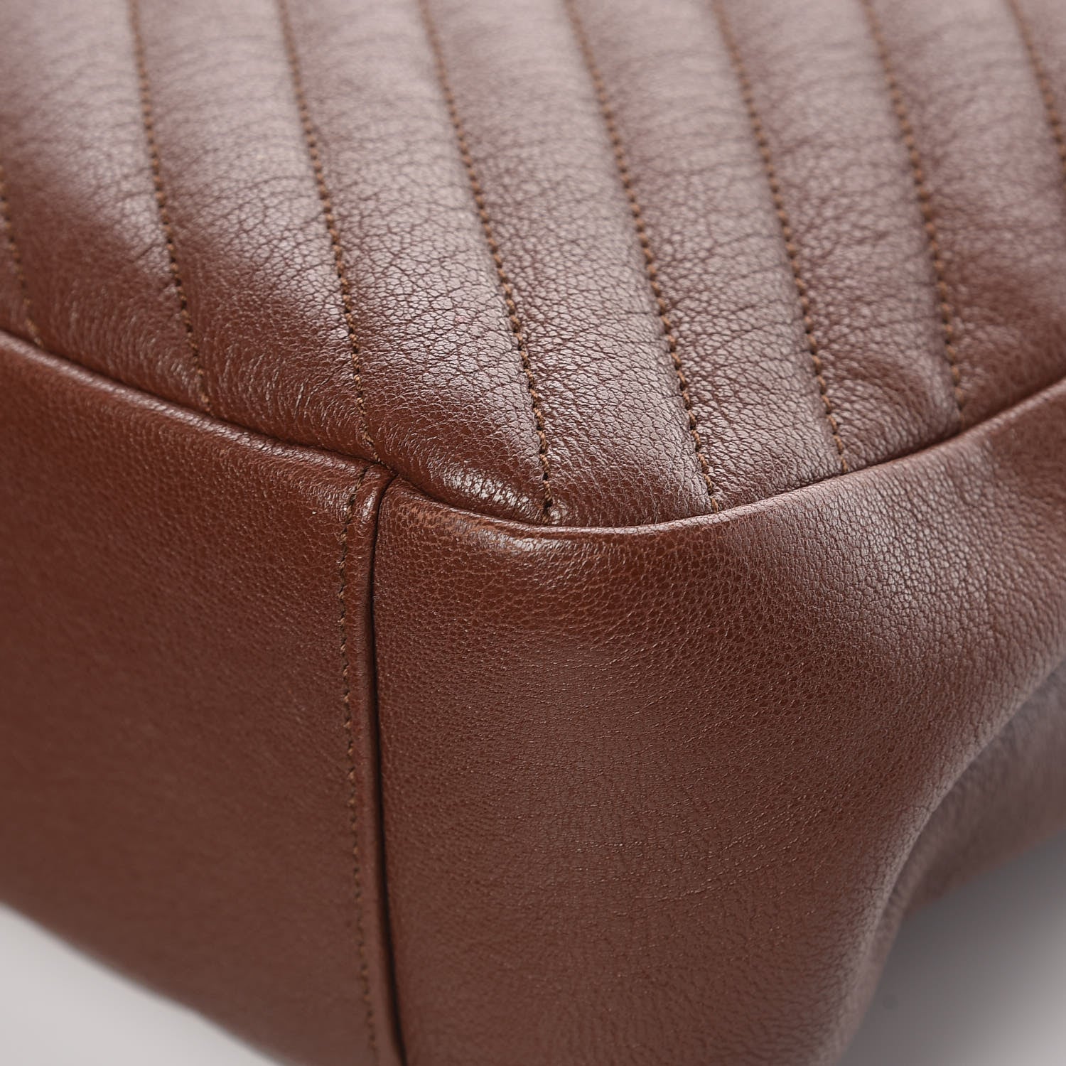 Saint Laurent Sheepskin Matelasse Chevron Monogram Large College Satchel Cognac 13 of 14