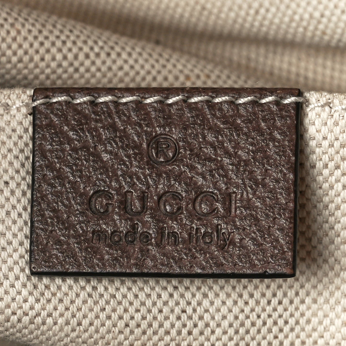 GG Supreme Monogram Neo Vintage Drawstring Bucket Backpack Beige New Acero Crop