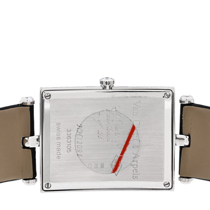 Van Cleef & Arpels 18K White Gold Satin Diamond Bezel 28mm Lady Arpels Papillon Quartz Watch 4 of 7