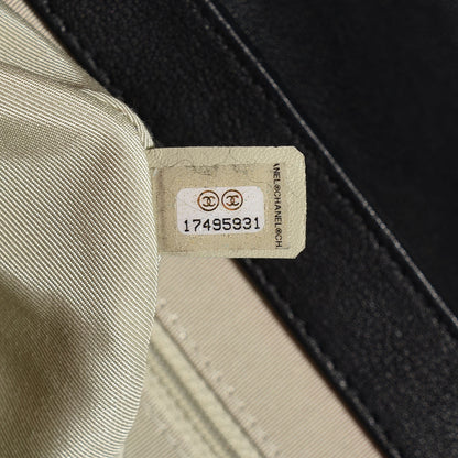 Chanel Washed Lambskin Quilted Medium Chain Around Messenger Black 7 of 7