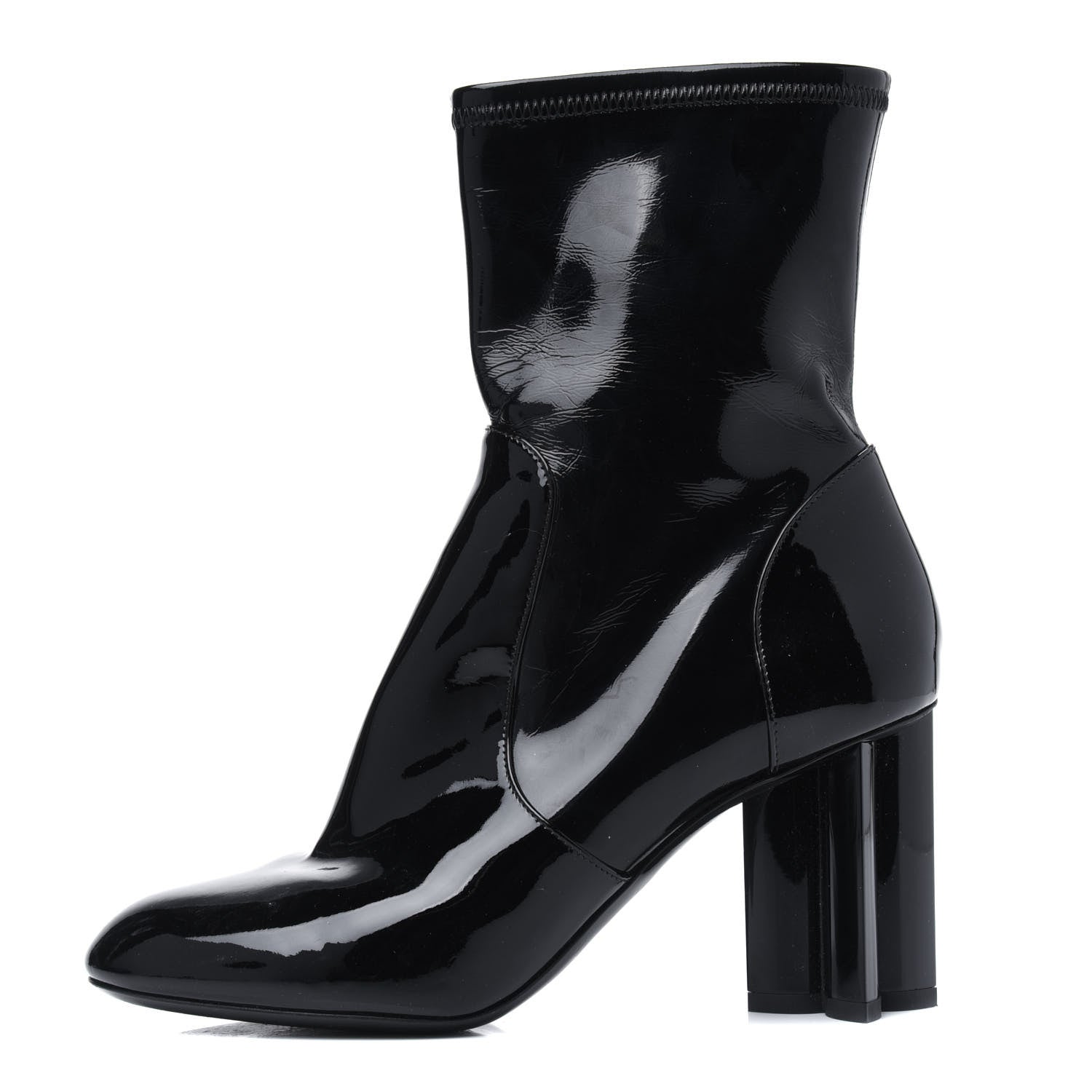 Louis Vuitton Patent Uniformes Silhouette Ankle Boots 37 Black 1 of 18